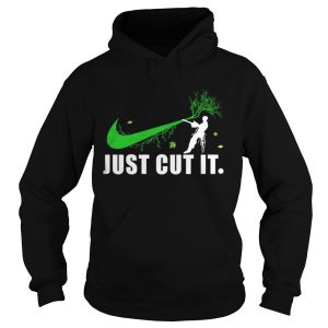 Nike logo green just cut it shirt 1