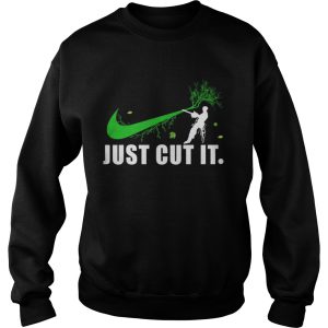 Nike logo green just cut it shirt 3