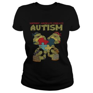 Ninja turtle support advocate educate autism shirts 1
