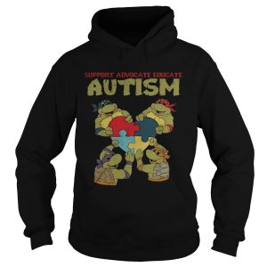 Ninja turtle support advocate educate autism shirts 2