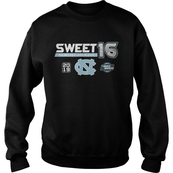 North Carolina Tar Heels 2019 NCAA Basketball Tournament March Madness Sweet 16 shirt