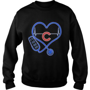 Nurse Loves Chicago Cubs Heartbeat Shirt 2 Nurse Loves Chicago Cubs Heartbeat Shirt 3