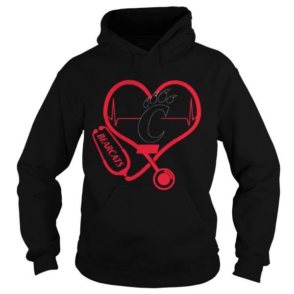 Nurse Loves Cincinnati Bearcats Heartbeat Shirt