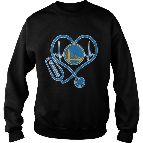 Nurse Loves Golden State Warriors Heartbeat Shirt