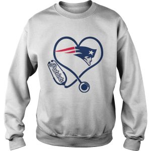 Nurse New England Patriots heart shirt 3