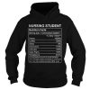 Nursing student nutrition facts shirt