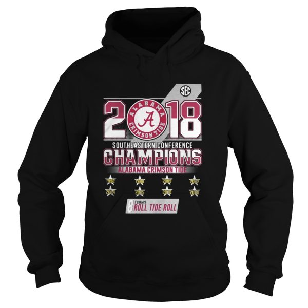 Official 2018 Alabama Crimson Tide southeastern conference champions shirt