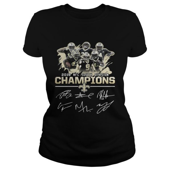 Official 2018 NFC south division champions New Orleans Saints shirt