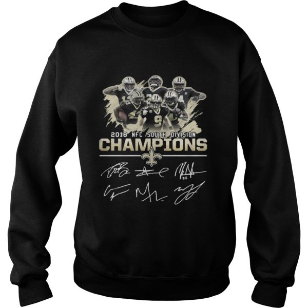 Official 2018 NFC south division champions New Orleans Saints shirt