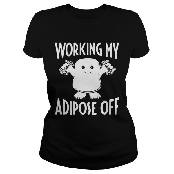 Official Doctor Who Working My Adipose Off Shirt