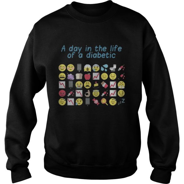 Official Funny a day in the life of a diabetic shirt