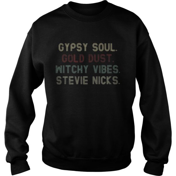 Official Gypsy soul gold dust witchy vibes Stevie nicks shirt