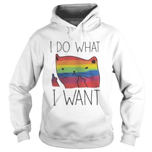 Official LGBT cat I do what I want shirt 1
