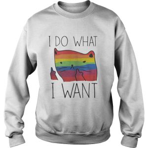 Official LGBT cat I do what I want shirt 3