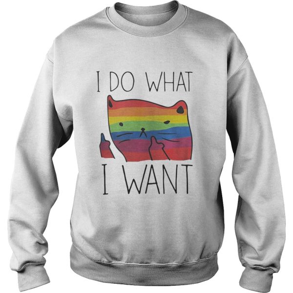 Official LGBT cat I do what I want shirt