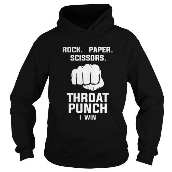 Official Rock Paper Scissors Throat Punch I Win Sweater