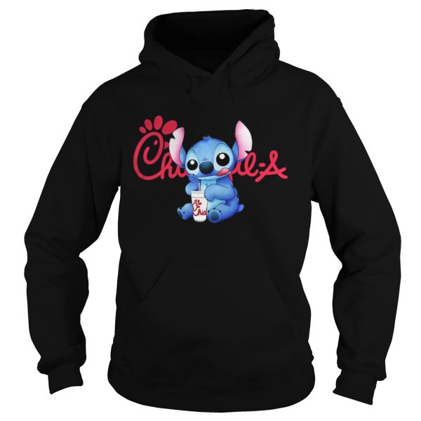 Official Stitch drinking chick fil a shirt