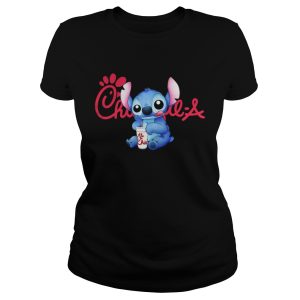 Official Stitch drinking chick fil a shirt 2