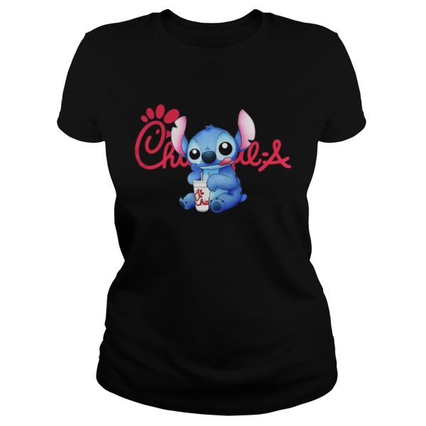 Official Stitch drinking chick fil a shirt