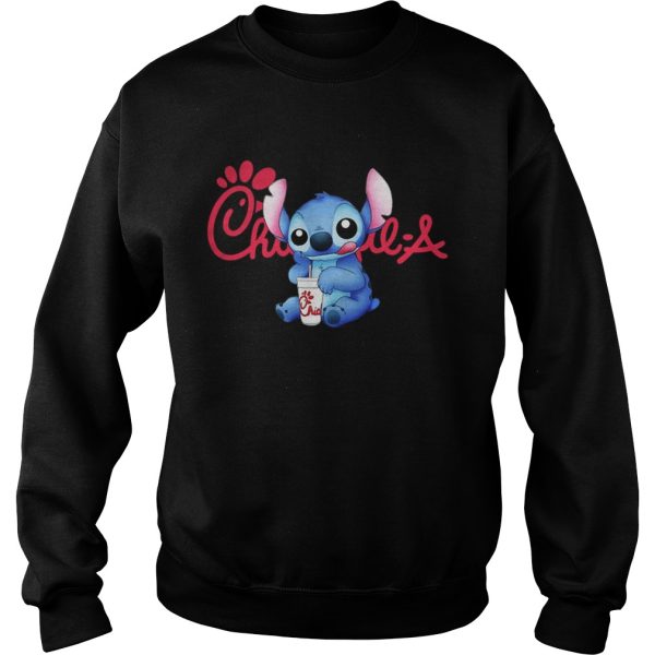 Official Stitch drinking chick fil a shirt