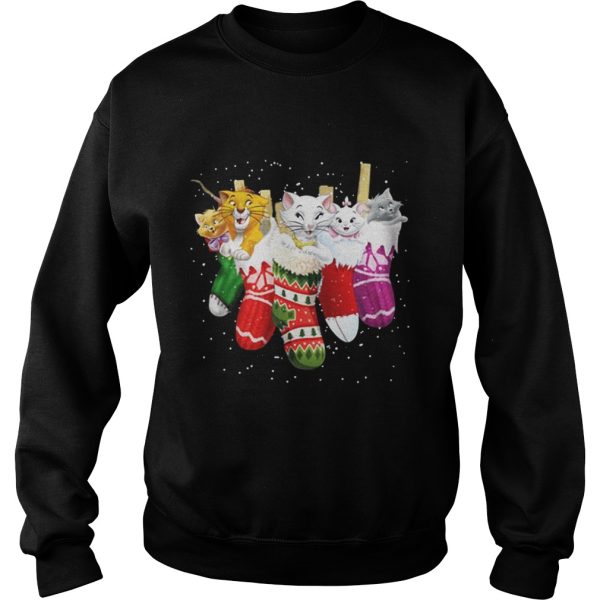 Official The Aristocats in socks Christmas shirt