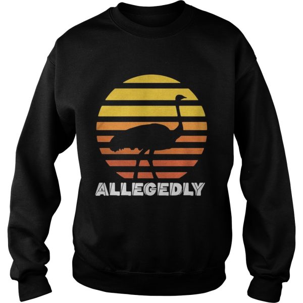 Official Vintage Allegedly Ostrich Retro Shirt