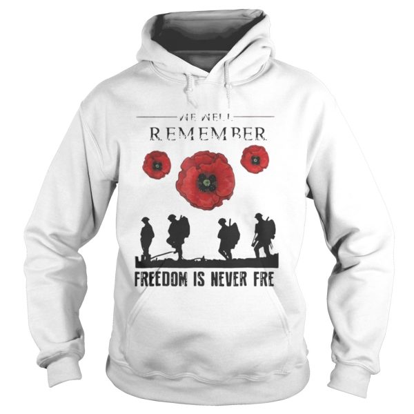 Official We are remember freedom is never free shirt