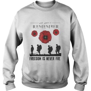 Official We are remember freedom is never free shirt 3