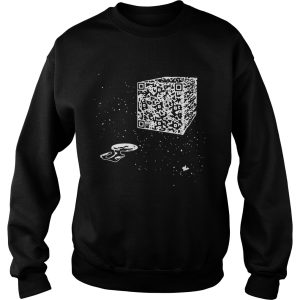 Official we are the borg resistance is futile space qr code men t-shirt 2 Official we are the borg resistance is futile space qr code men t shirt 3