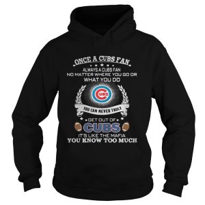 Once a cubs fan always a cubs fan no matter where you go shirt 1
