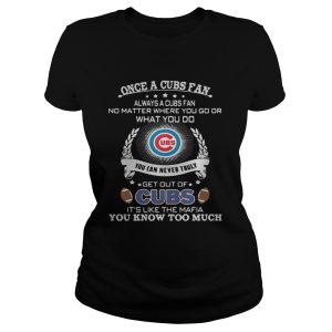 Once a cubs fan always a cubs fan no matter where you go shirt 2