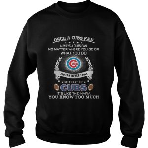 Once a cubs fan always a cubs fan no matter where you go shirt 3