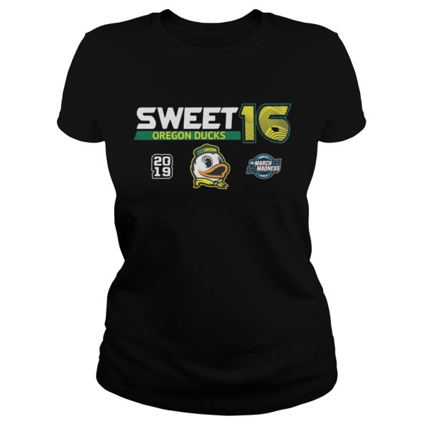 Oregon Ducks 2019 NCAA Basketball Tournament March Madness Sweet 16 shirt