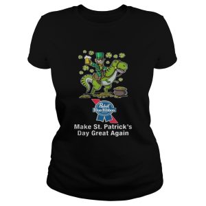 Pabst Blue Ribbon make St Patrick's day great again shirt 3