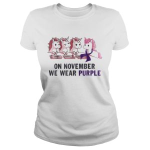 Pancreatic cancer unicorn on november we wear purple shirt 2