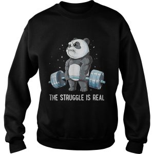 Panda Bear gym the struggle is real shirt 2