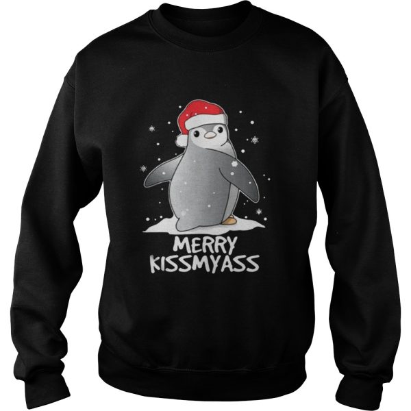 Penguins Merry Christmas Merry Kissmyass shirt