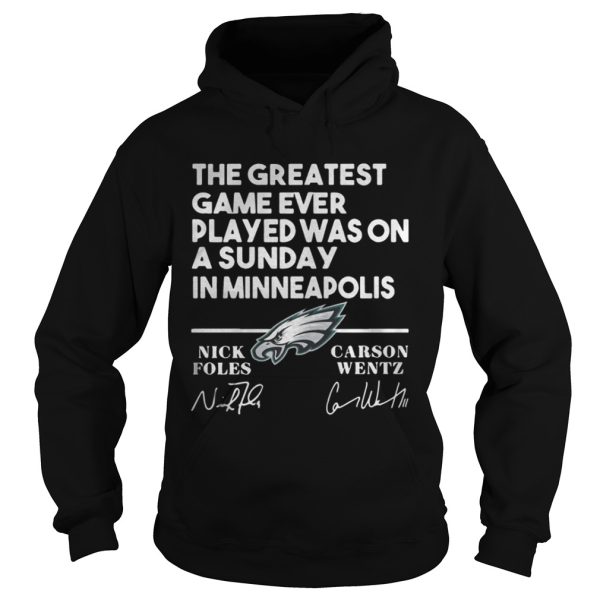 Philadelphia Eagles the greatest game ever played was on a Sunday shirt