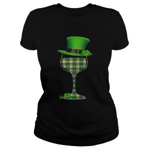 Plaid Irish Wine Glass Leprechaun St Patricks Day T Shirt 2