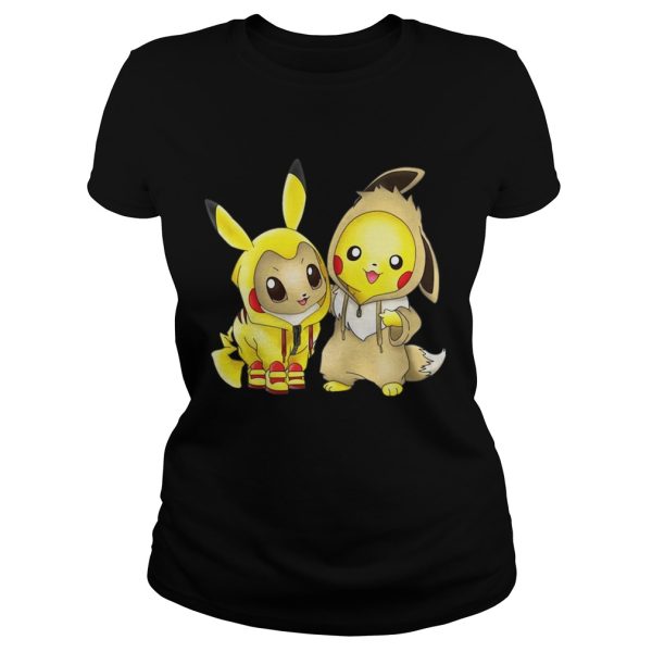 Pokemon Eevee and Pikachu shirt