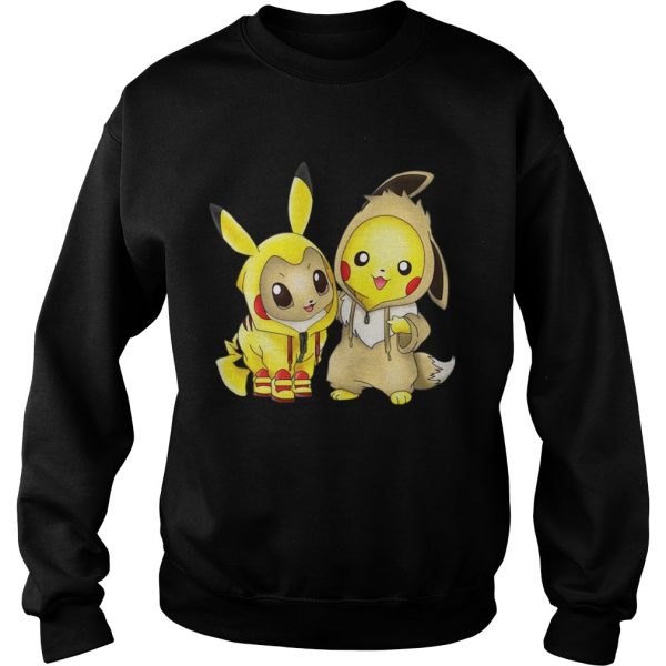 Pokemon Eevee and Pikachu shirt