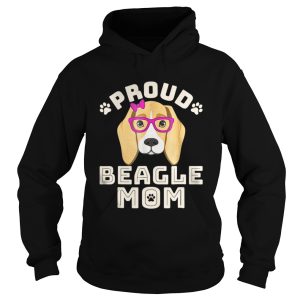 Proud beagle mom dog shirt 1