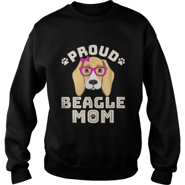 Proud beagle mom dog shirt