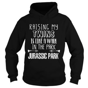 Raising my twins is like a walk in the park jurassic park shirt 1