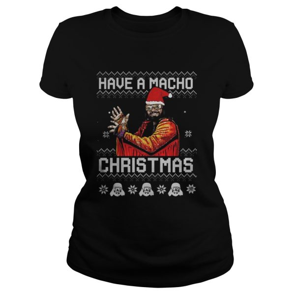 Randy Savage have a macho ugly Christmas shirt