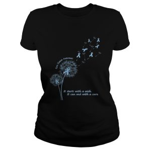 Rare disease awareness it starts with a wish it can end with a cure shirt 2
