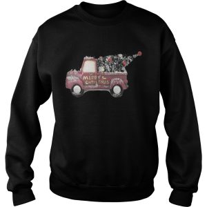 Red vintage truck with Christmas tree Tee Shirt 2 Red vintage truck with Christmas tree Tee Shirt 3