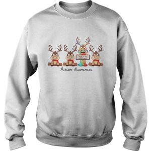 Reindeer dare to be different autism awareness shirt 3