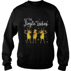 Reindeer drink wine all Jingle ladies Christmas shirt 1