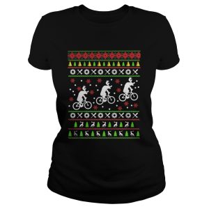 Reindeers Riding Bicycles Christmas shirt 1 Reindeers Riding Bicycles Christmas shirt 2